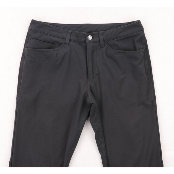 Lululemon ABC Classic-Fit Pants Men's 31 X 32 Gray 5 Pocket Warpstreme Polyester - Picture 2 of 7
